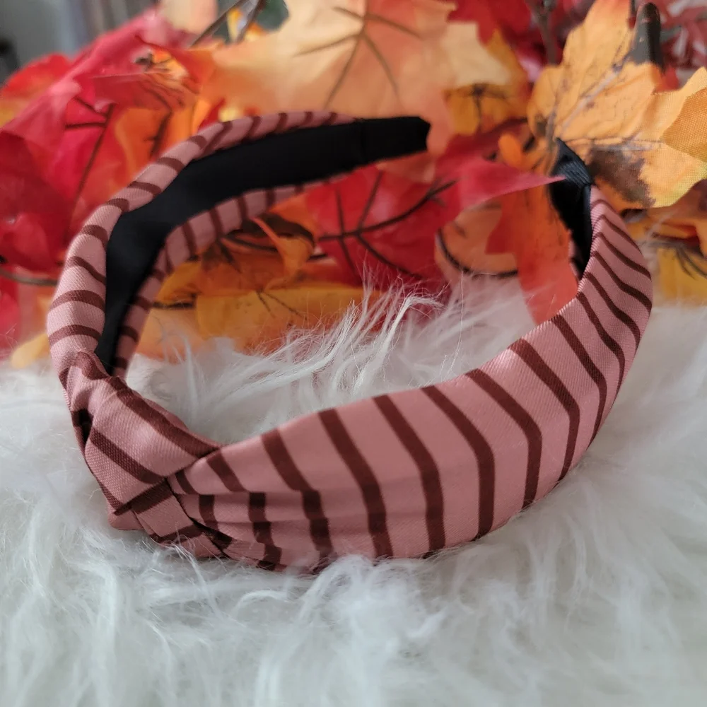 Striped Pink Headband